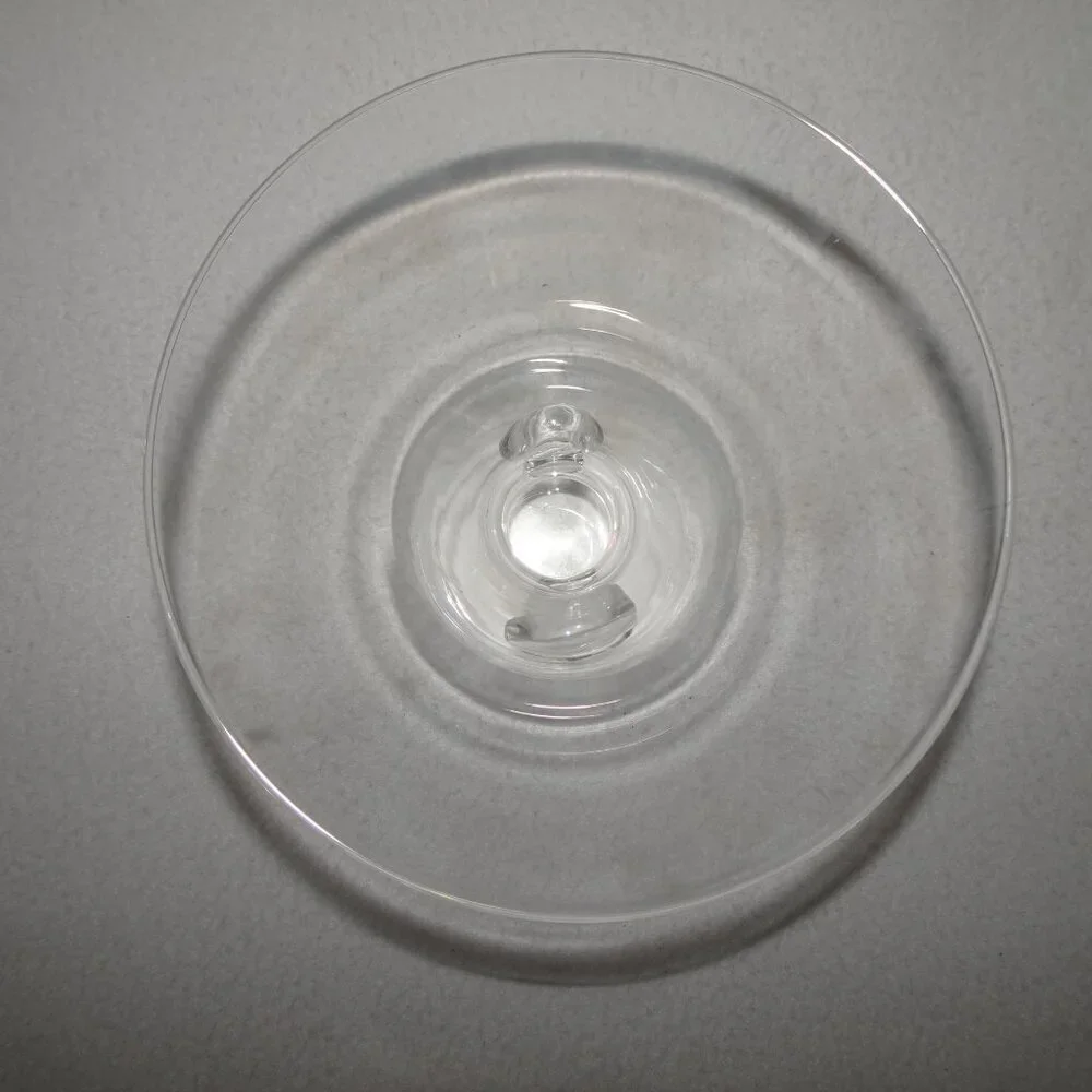 Steuben Crystal Art Glass Bouquet Thumbprint Vase Compote MCM 5